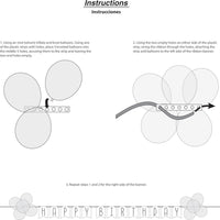 Balloon Bash Ribbon Banner w/ Latex Balloons 1ct