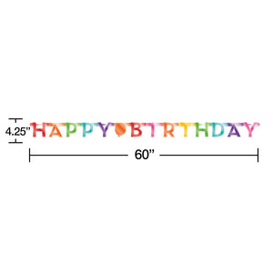Birthday Jointed Banner, Foil 1ct