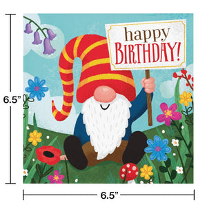 Party Gnomes Luncheon Napkin 16ct