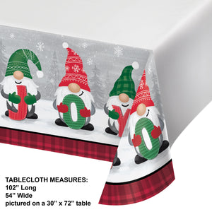 Holiday Gnomes Paper tablecover, 1 per Pkg by Creative Converting