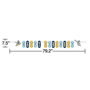 Space Skater Shaped Banner w/ Ribbon 1ct