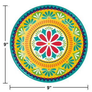 Fiesta Pottery Dinner Plate by Creative Converting