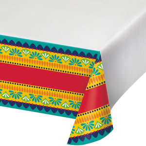 Fiesta Pottery Paper Tablecover Border Print, 54" x 102" by Creative Converting