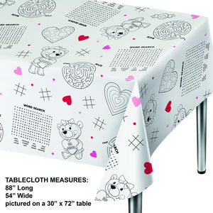 Freestanding Tablecover, Paper, Valentine's Day Activity by Creative Converting