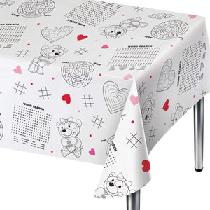 Freestanding Tablecover, Paper, Valentine's Day Activity by Creative Converting