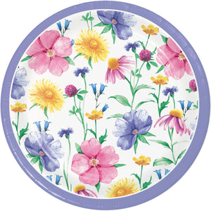 Bunny and Blooms 7 Inch Dessert Plate by Creative Converting