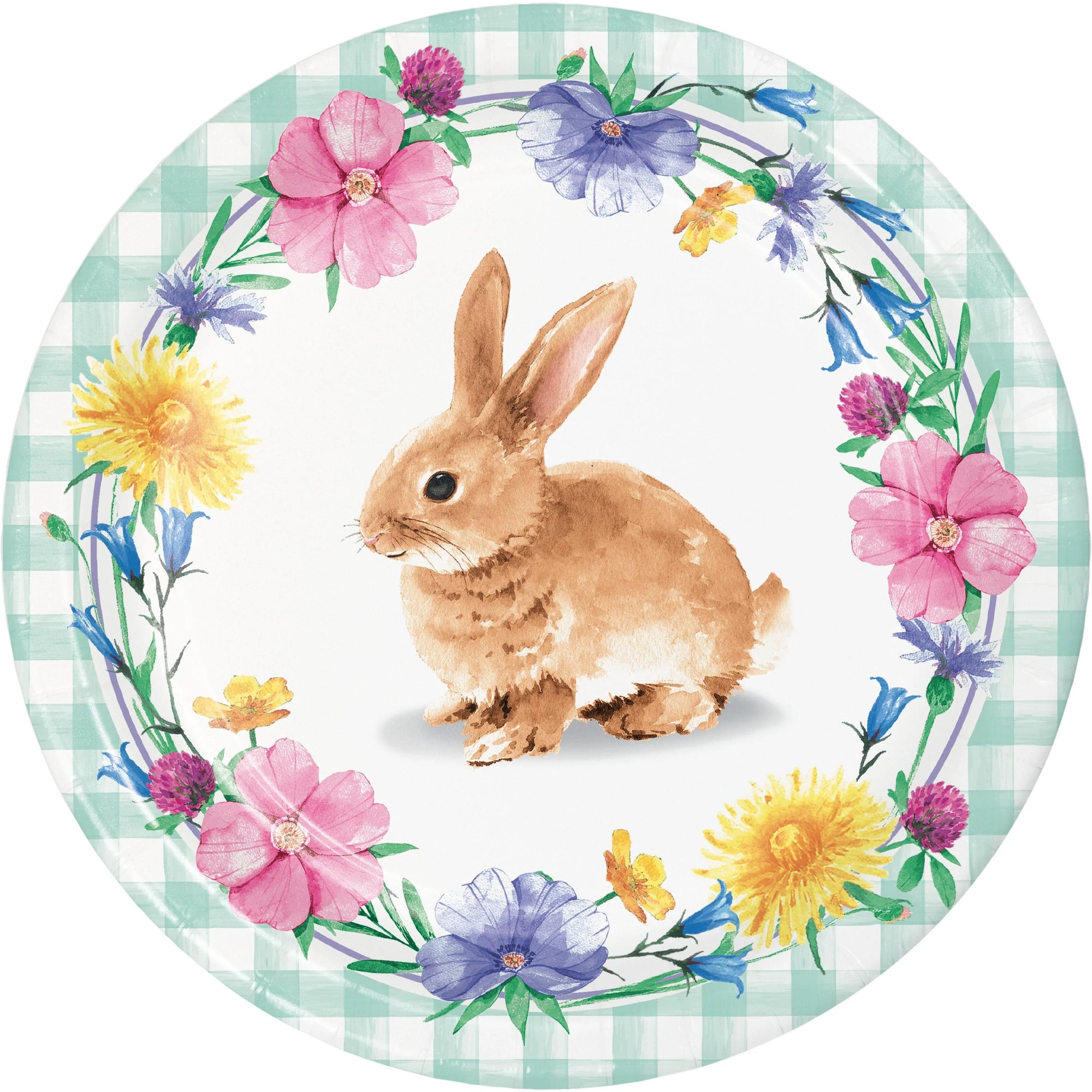 Bunny and Blooms Dinner Plate by Creative Converting
