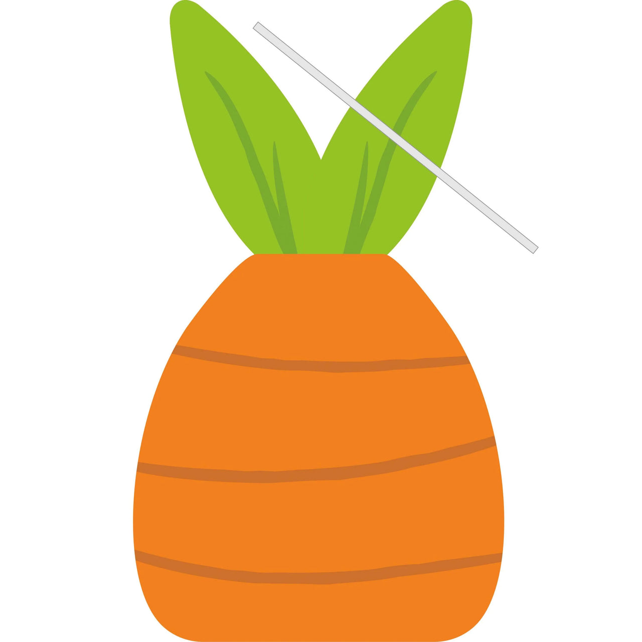 Easter carrot Cello Bag with Twist Ties by Creative Converting