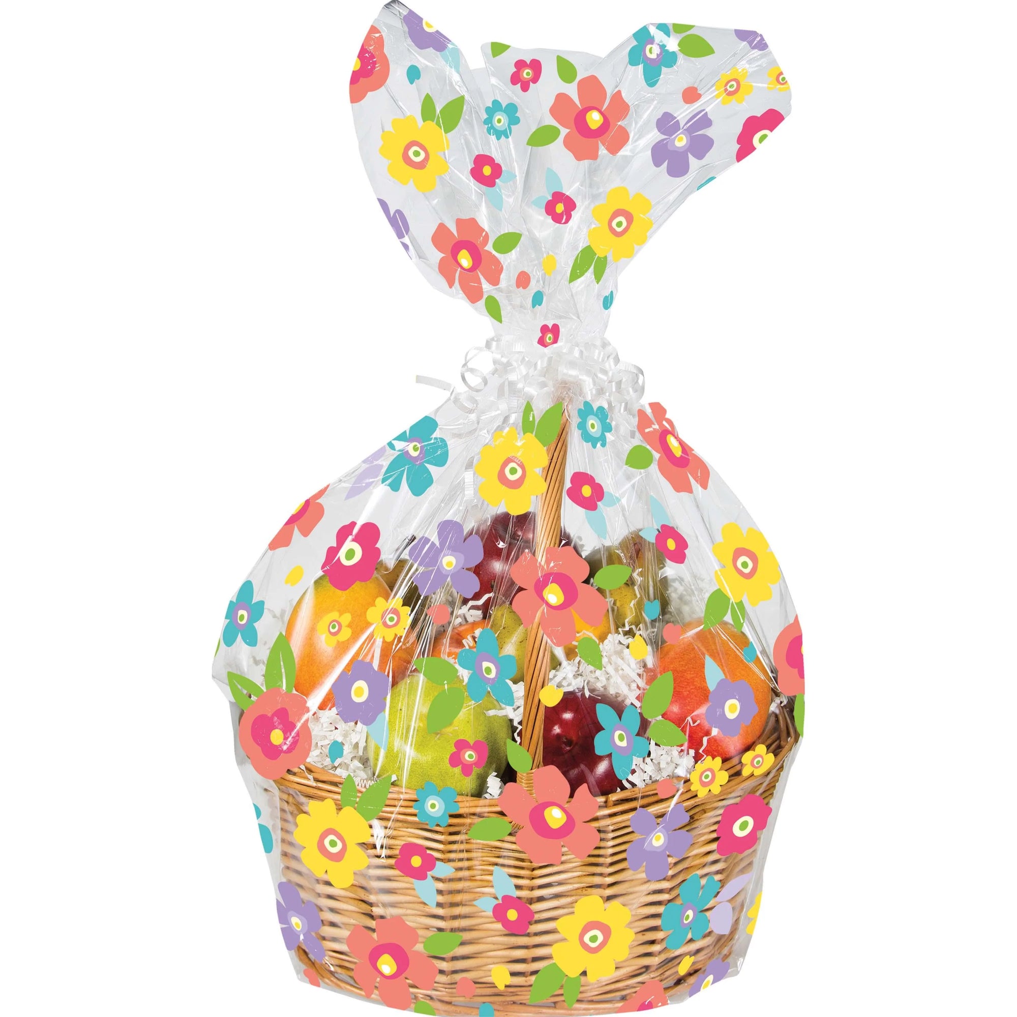 Spring Floral Cello Basket Bag by Creative Converting