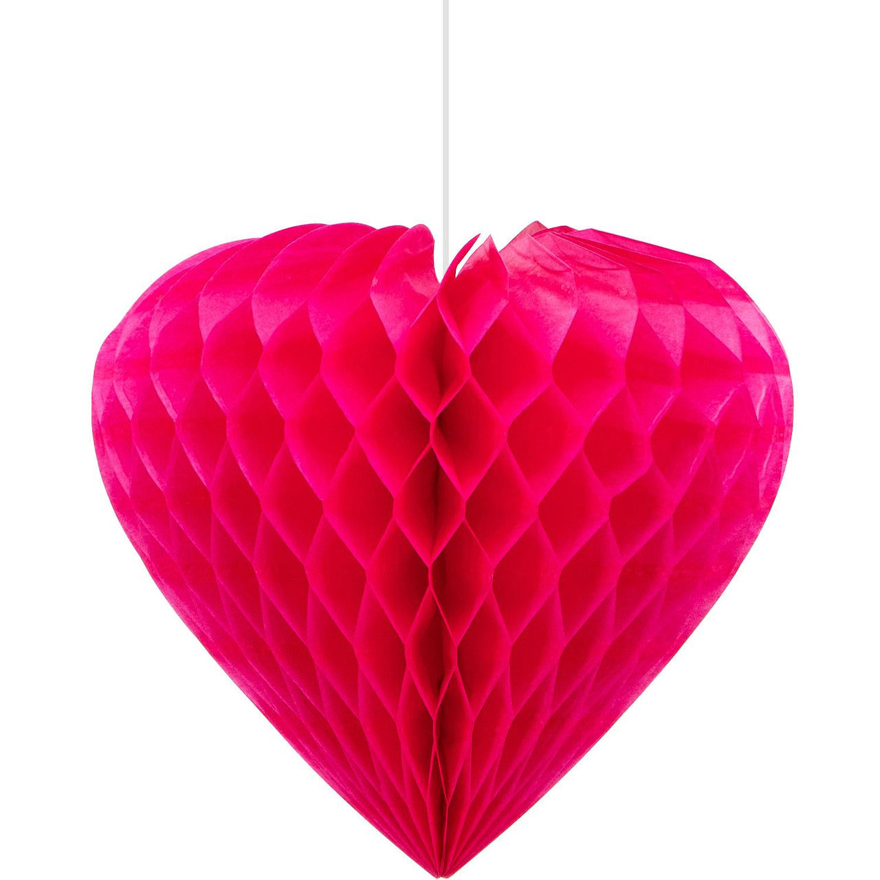 Valentine Hearts Hanging Cutouts w/ Honeycomb (5/Pkg)