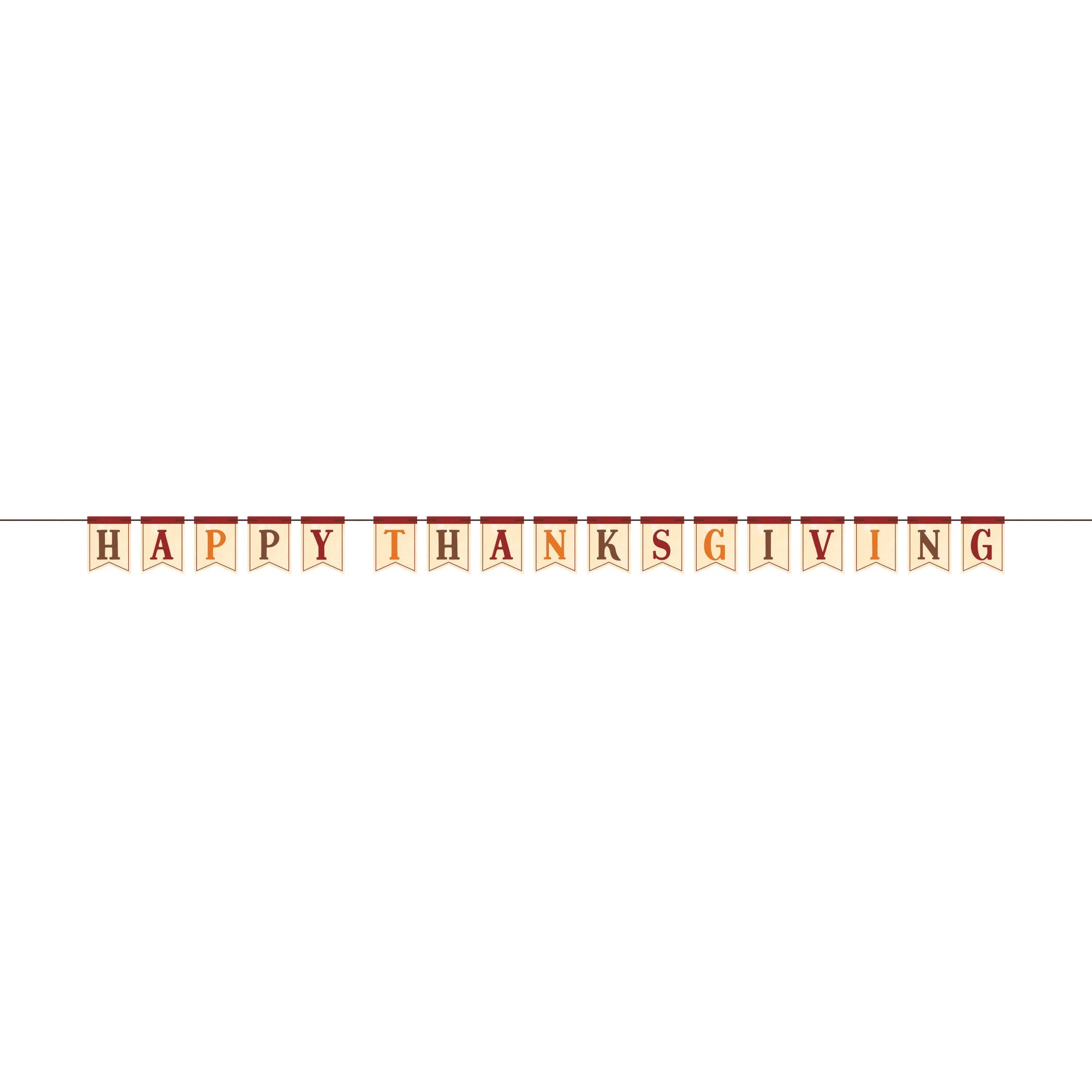 Happy Thankgiving Ribbon Banner Shaped by Creative Converting