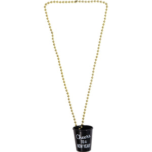 New Year's Necklace w/ Shot Glass Favor by Creative Converting