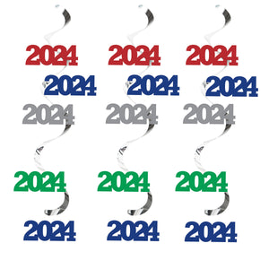 2024 Dizzy Danglers Assorted Colors by Creative Converting