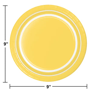 Soft Yellow 10ct Sturdy Style Dinner Plate (10/Pkg)