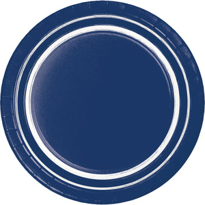 Navy Blue 10ct Sturdy Style Dinner Plate by Creative Converting