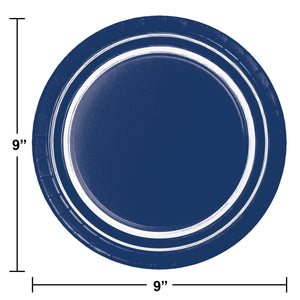Navy Blue 10ct Sturdy Style Dinner Plate (10/Pkg)
