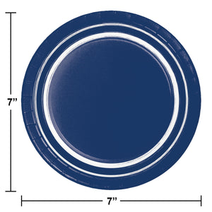 Navy Blue 10ct Sturdy Style 7 Inch Dessert Plate (10/Pkg)