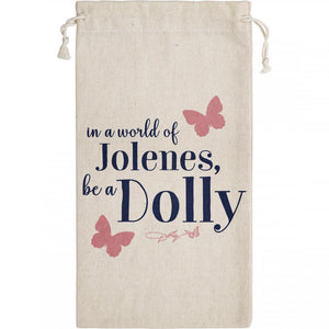 Dolly Parton Canvas "Be A Dolly" Canvas Wine Gift Bag (1/Pkg) by Creative Converting