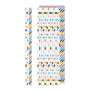 Dolly Parton Assorted Paper Straws (24/Pkg) by Creative Converting