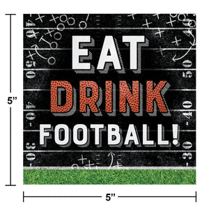 Football Eat Drink Beverage Napkin by Creative Converting