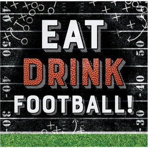 Football Eat Drink Beverage 2ply Napkin (16/Pkg)