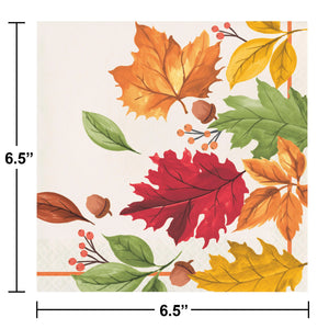 Fall Leaves Luncheon Napkin by Creative Converting