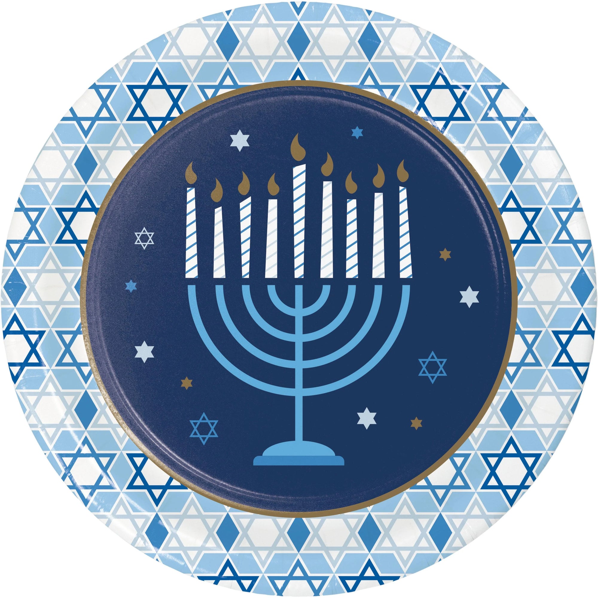 Hanukkah Celebration Dinner Plate by Creative Converting