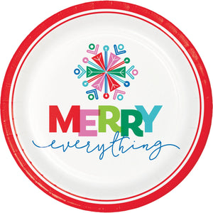 Merry Everything Dinner Plate by Creative Converting