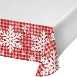 Let It Snow Paper Tablecover Border Print, 54" x 102" by Creative Converting