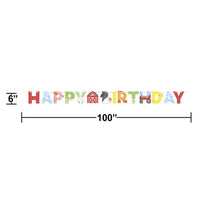 Farm Animals Letter Banner w/ Ribbon (1/Pkg)
