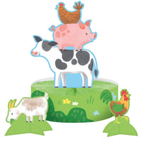 Farm Animals Honeycomb Centerpiece w/ Stands