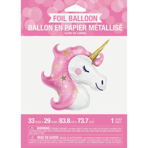 Unicorn Galaxy Metallic Balloon Unicorn Shaped (1/Pkg)