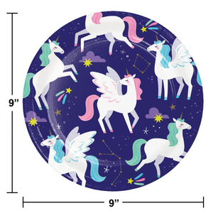 Unicorn Galaxy Dinner Plate (8/Pkg)