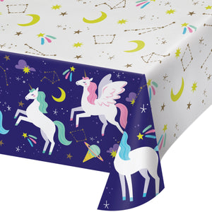 Unicorn Galaxy Tablecover, Paper 54"x102" by Creative Converting