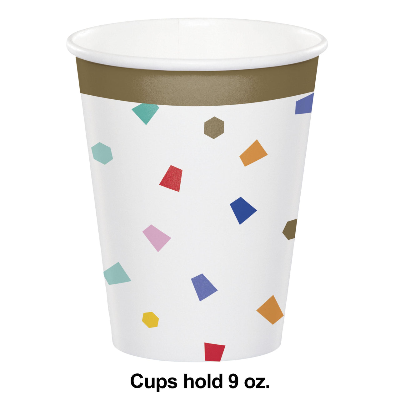 Birthday Confetti Hot/Cold Cup 9oz. (8/Pkg)