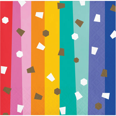 Birthday Confetti Beverage Napkin by Creative Converting