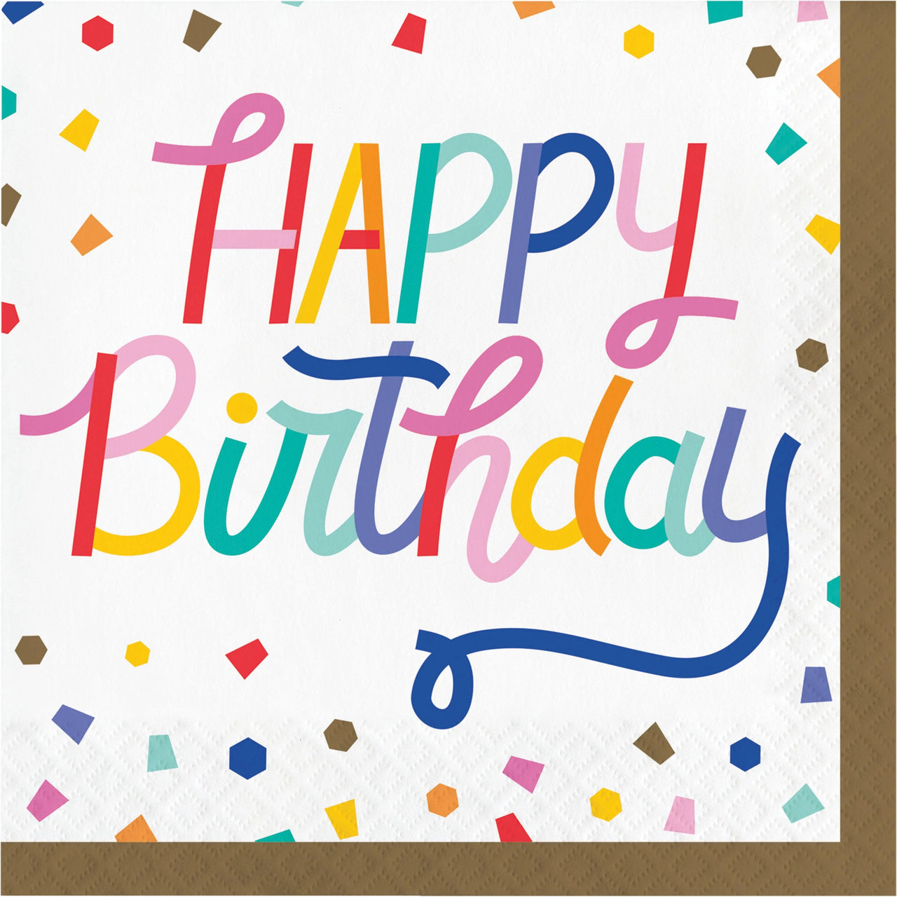 Birthday Confetti Luncheon Napkin by Creative Converting