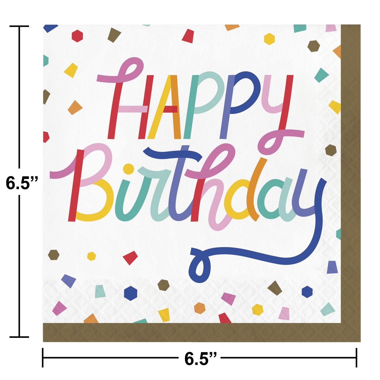 Birthday Confetti 2Ply Luncheon Napkin (16/Pkg)