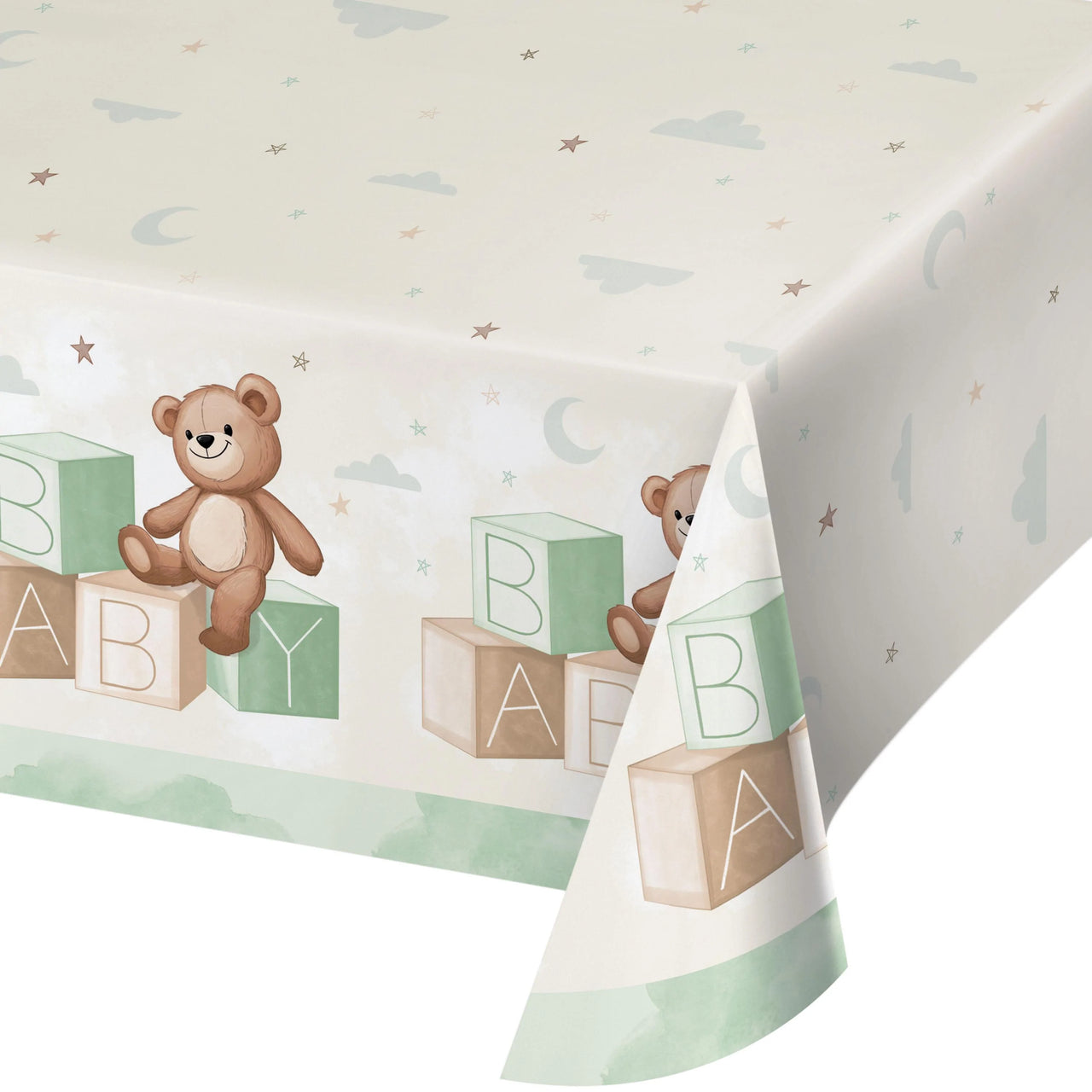 Teddy Bear Tablecover, Paper 54"x102" by Creative Converting