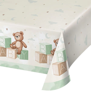 Teddy Bear Tablecover, Paper 54"x102" by Creative Converting