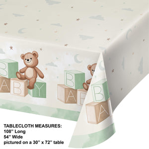 Teddy Bear Tablecover, Paper 54"x102" (1/Pkg)