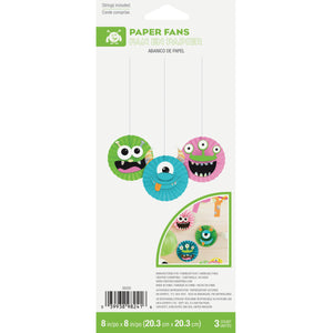 Monsters Hanging Decor w/ Stickers (3/Pkg)