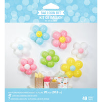 Flower Power Balloon Wall Decoration Kit