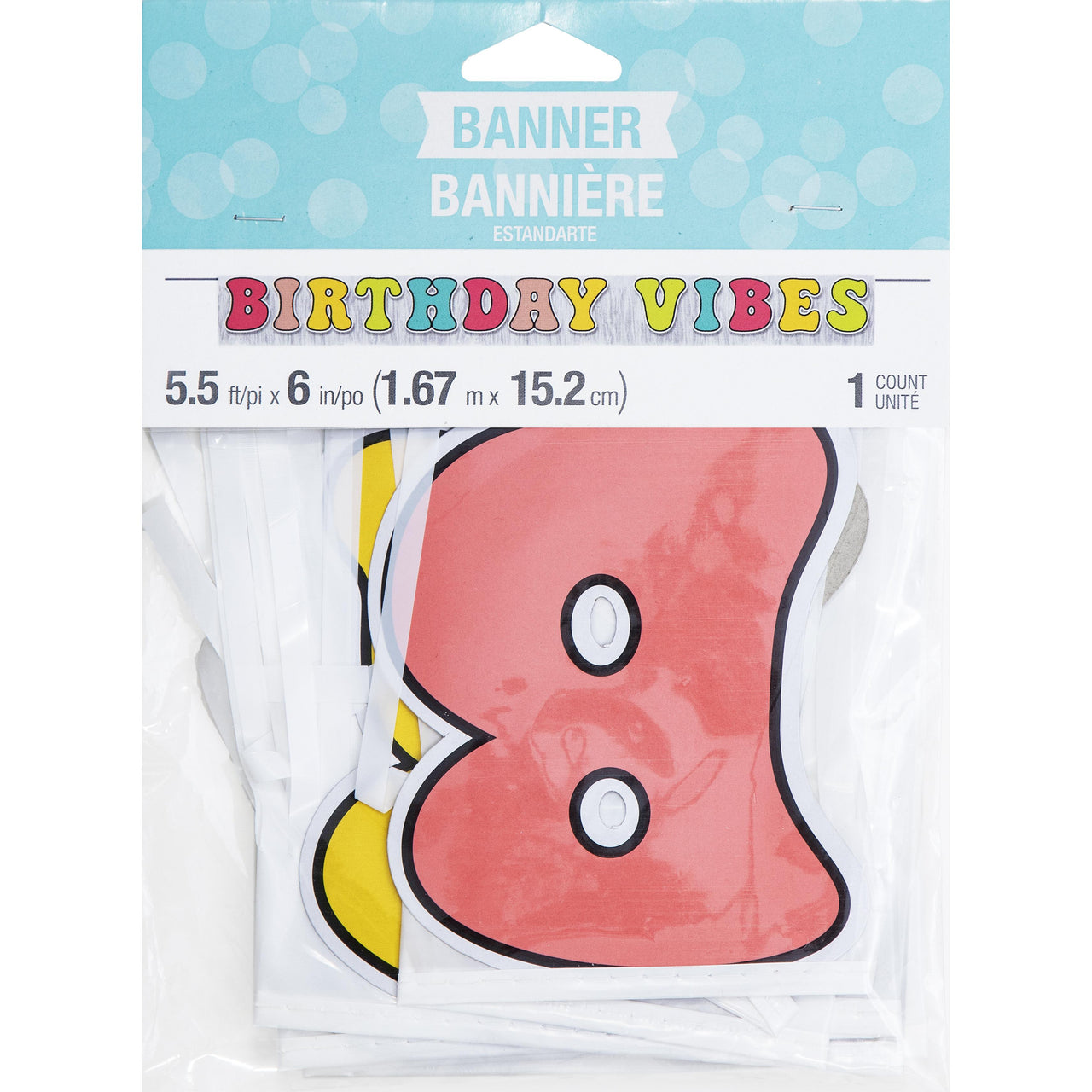 Flower Power Letter Banner w/ Fringe (1/Pkg)