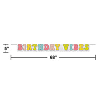 Flower Power Letter Banner w/ Fringe (1/Pkg)