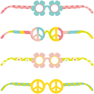 Flower Power Paper Glasses by Creative Converting