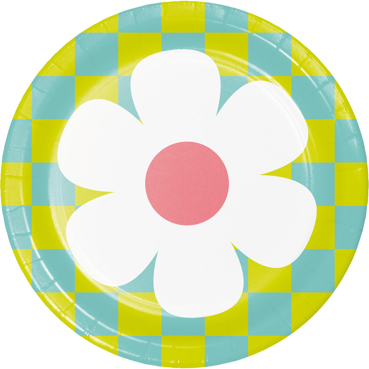 Flower Power 7 Inch Dessert Plate, Assorted Designs (8/Pkg)
