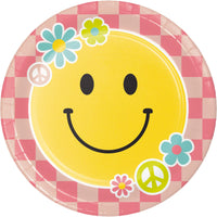 Flower Power Dinner Plate by Creative Converting