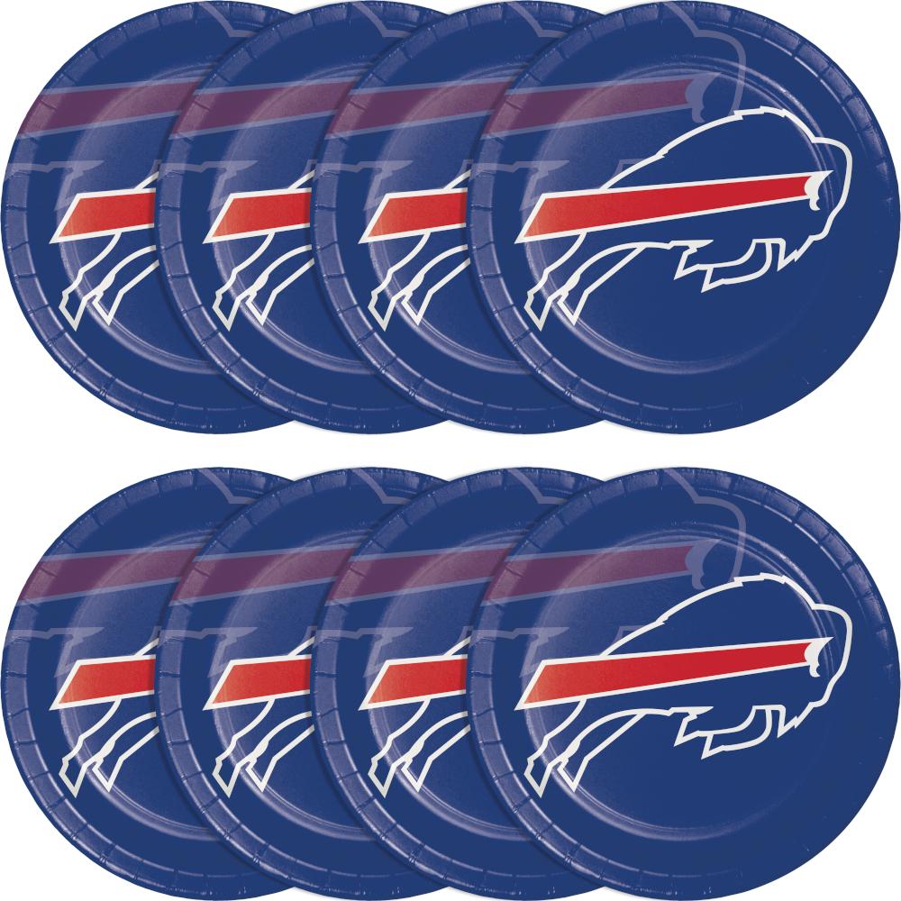 Buffalo Bills Paper Plates, 8 ct Party Supplies