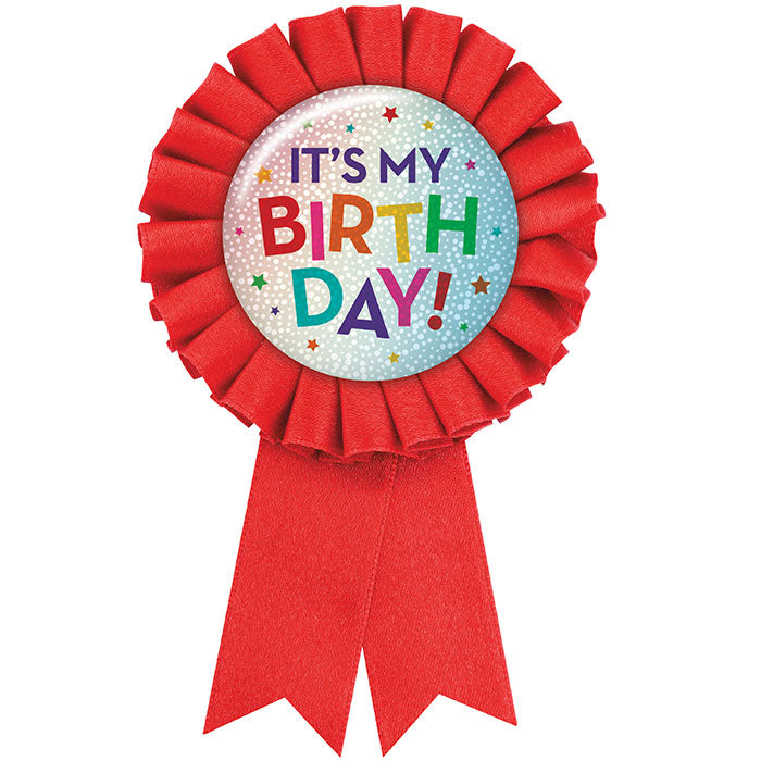 Birthday Award Ribbon Button 1ct by Creative Converting